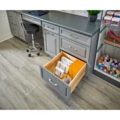Rev-A-Shelf Kitchen Cabinet Drawer Storage Organizer for Pot and Pan Lid Storage, For 4DPS & 4DPBG Interior Peg Boards, Hold 6 Lids, Chrome, 5DLD-1-CR