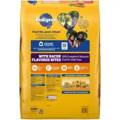 Pedigree Roasted Chicken Flavor with Bacon Bites Adult Dry Dog Food