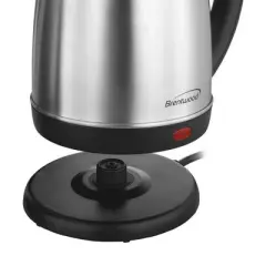 Brentwood Electric Cordless Tea Kettle in Brushed Stainless Steel - 1000W 1.5 Liter