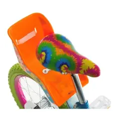 Titan Girl's Flower Princess BMX Bike for 4-9 Years with Training Wheels 16 Inch Kids Bicycle with Protective Elbow Knee Pads and a Helmet, Multicolor