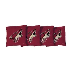 NHL Arizona Coyotes Corn-Filled Cornhole Bags Burgundy - 4pk