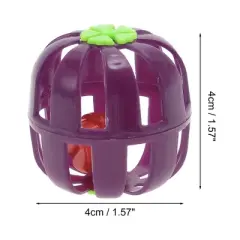 Unique Bargains Pumpkins Shape Cat Teaser Toys Purple 1 Pc