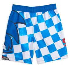 SEGA Sonic the Hedgehog Knuckles Tails Swim Trunks Bathing Suit Little Kid to Big Kid 