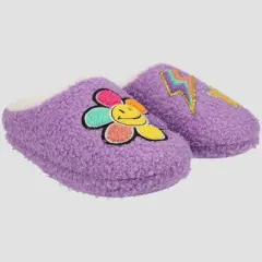 Girls' Joe Boxer Plush Clog Slippers - Purple