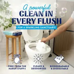 Cleancult Toilet Bowl Cleaner Sheets - Sea Spray - 32ct