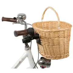 M-Wave Quick Release Wicker Basket, Brown