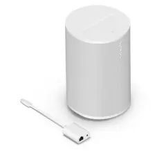 Sonos Era 100 Voice-Controlled Wireless Bluetooth Smart Speaker with Split Combo Cable Adapter with Ethernet and 3.5 mm Jack (Black)