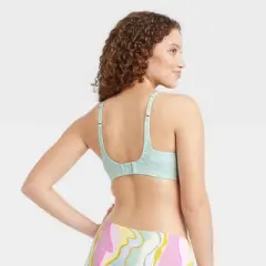 Women's Lace Wirefree Plunge Bra - Auden&trade; Green