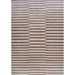 Sukie Modern Offset Stripe Indoor/Outdoor Area Rug - JONATHAN Y