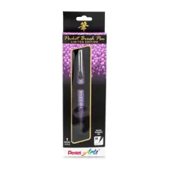 Pentel Arts Limited Edition Pocket Brush Pen with 2 Black Refills, Wisteria Wrap