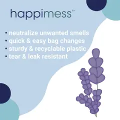 happimess Scented Drawstring Trash Can Liner (60-Count, 3-Packs of 20 Liners)