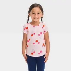 Toddler Girls' 3pk Short Sleeve T-Shirt - Cat & Jack&trade; Pink