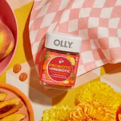 OLLY Probiotic + Prebiotic Gummies - Peachy Peach - 30ct