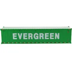 40' Dry Goods Sea Container "EverGreen" Green "Transport Series" 1/50 Model by Diecast Masters