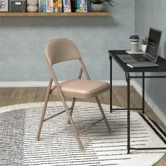 COSCO SmartFold&reg; Vinyl Folding Chair