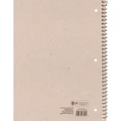 Wide Ruled 1 Subject Flexible Plastic Cover Spiral Notebook - up&up&trade;