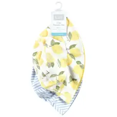 Hudson Baby Infant Girl Sun Protection Hat, Lemon Stripe