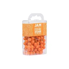 JAM PAPER Round Head Push Pins Orange 100/Pack (346RTOR)
