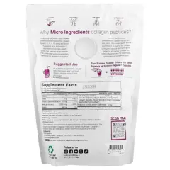 Micro Ingredients Multi Collagen Peptides, Unflavored, 2 lb (907 g)