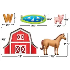 Teacher Created Resources&reg; The Farm Bulletin Board Set, 53 Pieces