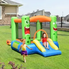 Costway Inflatable Bounce House Jumper Castle Kids Playhouse with 550W Blower