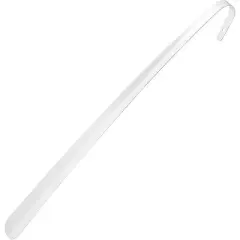 DMI Extra Long Handled Steel No Bend Shoe Horn, 24 Inches, White