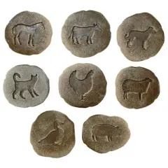 Yellow Door Farmyard Footprints  - Set of 8