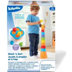 Kidoozie Stack 'n Sort - Developmental Toy for Children Ages 12 months and older