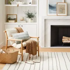 Holly Sling Back Accent Chair Cream/Natural - Threshold&trade; designed with Studio McGee Assembly Required