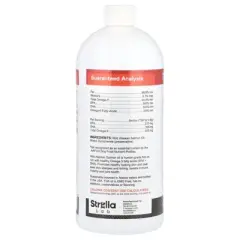 StrellaLab Wild Alaskan Salmon Oil Omega-3, For Dogs & Cats, 32 fl oz