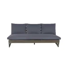Christopher Knight Home Mistvale 67" Modern Acacia Wood Outdoor Sofa with Cushions