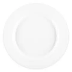 Smarty Had A Party 10" Milk White Plastic Dinner Plates - 120 pcs