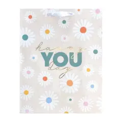 Large Cub Adult Birthday Bag - Spritz&trade;: Multicolored Floral Botanical Gift Bag, 12.75" x 10" x 5"