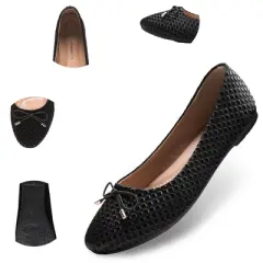 Alpine Swiss Claire Womens Ballet Flats Classic Round Toe Slip on Comfortable Flat Shoes