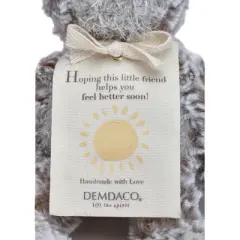DEMDACO Mini Giving Bear- Feel Better 8.5 inches - Brown