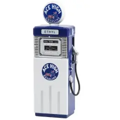 1951 Wayne 505 Gas Pump "Ace High" White and Blue "Vintage Gas Pumps" Series 14 1/18 Diecast Replica by Greenlight