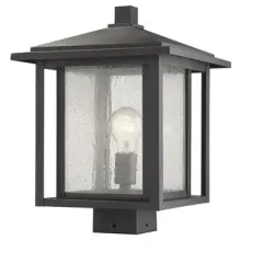 Aspen Outdoor Post Mount Fixture - Aluminum, Dimmable, Wet Rated, 100W, 11"x15"