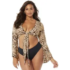 Swimsuits for All Women&rsquo;s Plus Size Cover Up Crop Top
