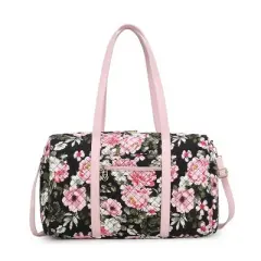 MKF Collection Khelani Quilted Cotton Botanical Pattern Women&rsquo;s Duffle Bag by Mia K