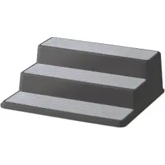Copco Non-Skid 3-Tier Spice Pantry Kitchen Cabinet Organizer  10-Inch, Charcoal