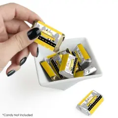 Big Dot of Happiness NYC Cityscape - Mini Candy Bar Wrapper Stickers - New York City Party Small Favors - 40 Count