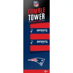 MasterPieces Real Wood Block Tumble Towers - NFL New England Patriots