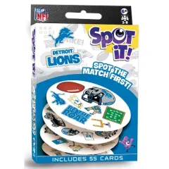 MasterPieces Officially Licensed NFL Detroit Lions Spot It Game for Kids and Adults