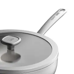 BergHOFF Graphite Recycled 18/10 Stainless Steel Wok Pan 11", 5.2qt. With Glass Lid