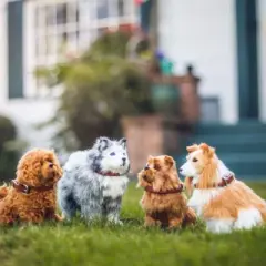 The Queen's Treasures Set of 4 Puppy Dog Pets For Use With 18 Inch Dolls