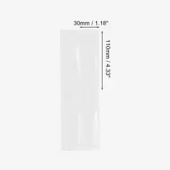 Horizontal Label Holder 4.33"x1.18" Clear 40 Pcs