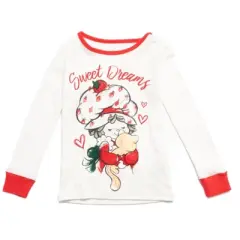 Strawberry Shortcake Pajama Shirt and Pants Sleep Set Red / White 