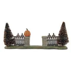 Department 56 Villages 3.75 In Halloween Gate Halloween Halloween Village , Halloween Decor Sisal Trees (1PC)