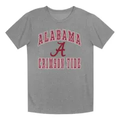 NCAA Alabama Crimson Tide Boys' Gray Poly T-Shirt