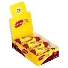 Carmex Daily Care Moisturizing Lip Balm, Fresh Cherry, 0.15 Oz, CASE OF 12